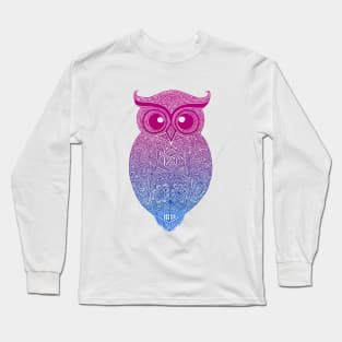 Gradient Owl Long Sleeve T-Shirt